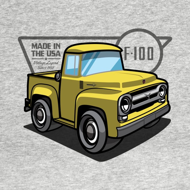 Goldenglow Yellow F100 - 1956 by jepegdesign